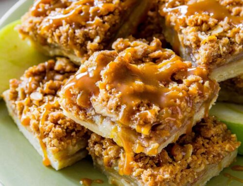 Salted Caramel Apple Pie Bars